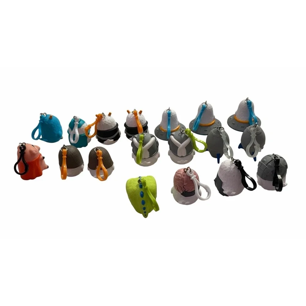 Coop Squad Keychains Mixed Lot Of 18 Bags Backpacks Clips Collectible No Cards